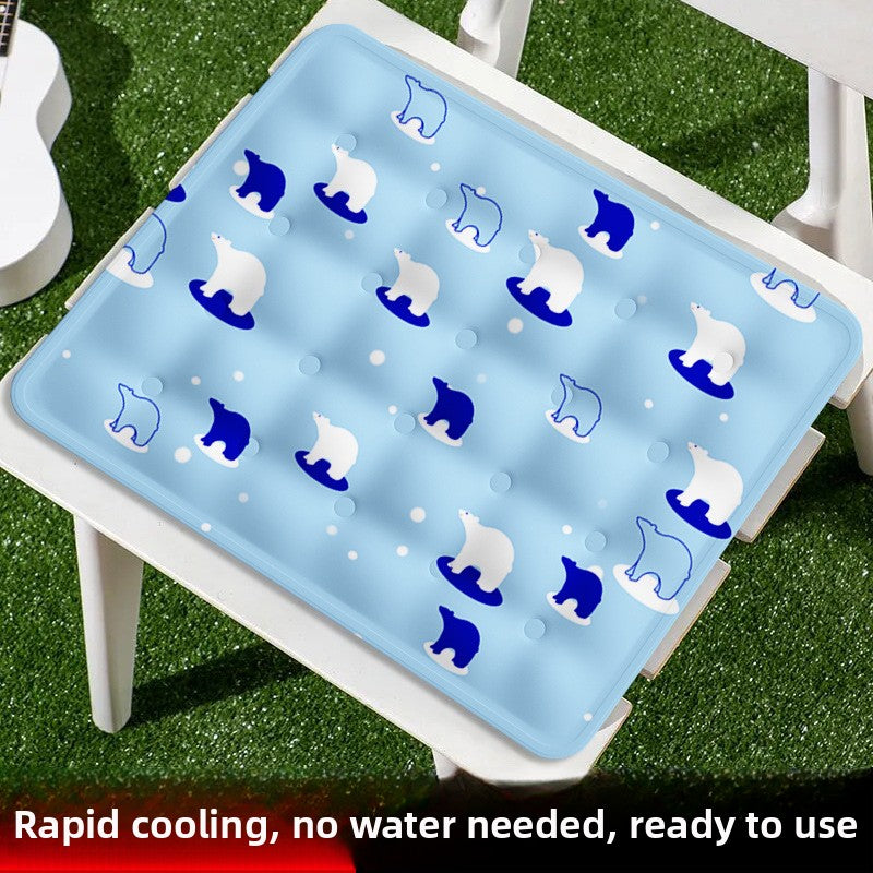 Self-cooling gel pet mat with cute print for cats and dogs, product image 7