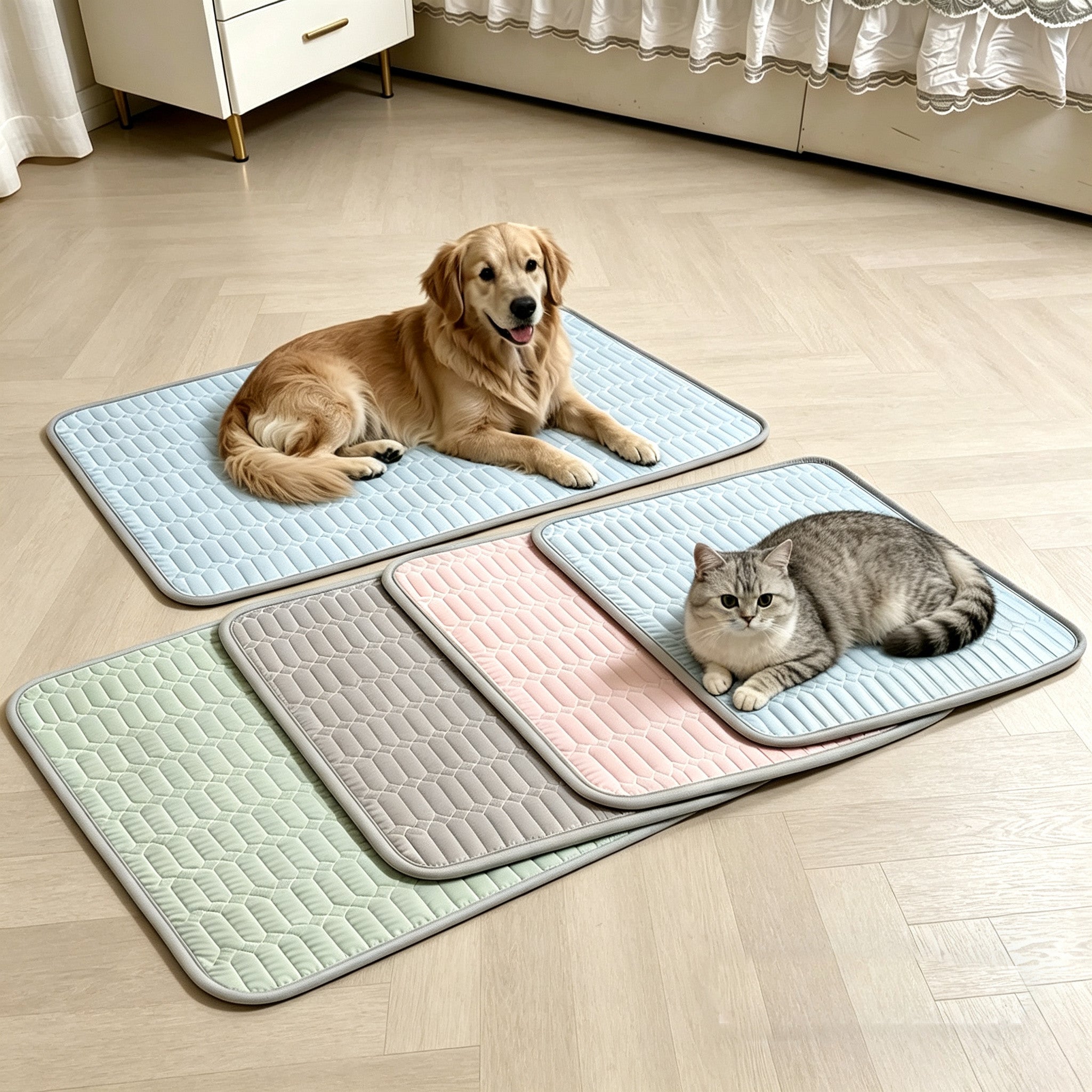 Ice silk pet cooling mat 50 x 70cm, extra detail view