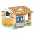 Corrugated cardboard cat house with coffee shop front design, view 8