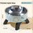 Elevated Pet Food Bowl with Stainless Steel Insert