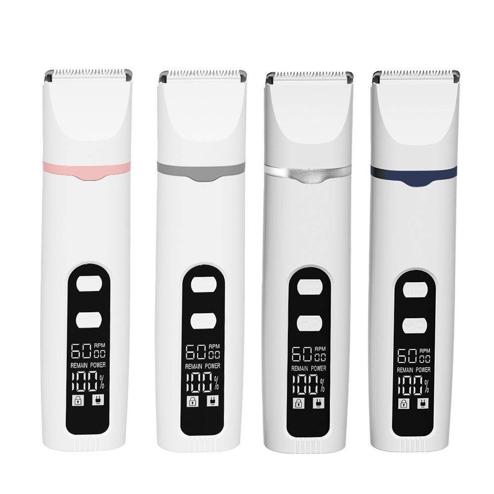 Digital Display Pet Clipper with Nail Grinder, 2-in-1 or 4-in-1 Kit