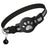 Reflective breakaway cat collar with silicone AirTag holder sleeve and bell, view 5