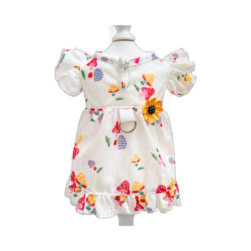 Flutter sleeve dress for dogs and cats, available in 2 styles, image 4