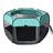 Light blue foldable octagonal pet playpen tent with carry bag, photo 7