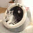 Cute animal enclosed pet cave house, extra detail view