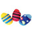 Plush squeaky slipper dog toy for chewing and play, view 3