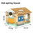 Themed corrugated cardboard cat scratch house and playhouse, view 10