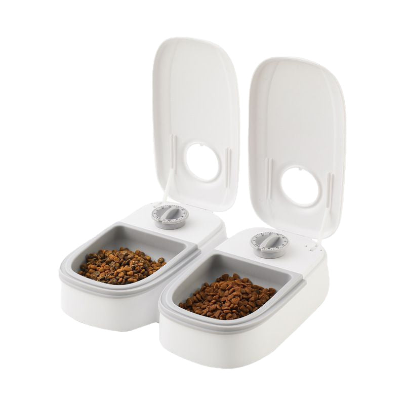 Pet Automatic Feeder Dual Meal Cat Dog Bowl