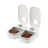 Pet Automatic Feeder Dual Meal Cat Dog Bowl