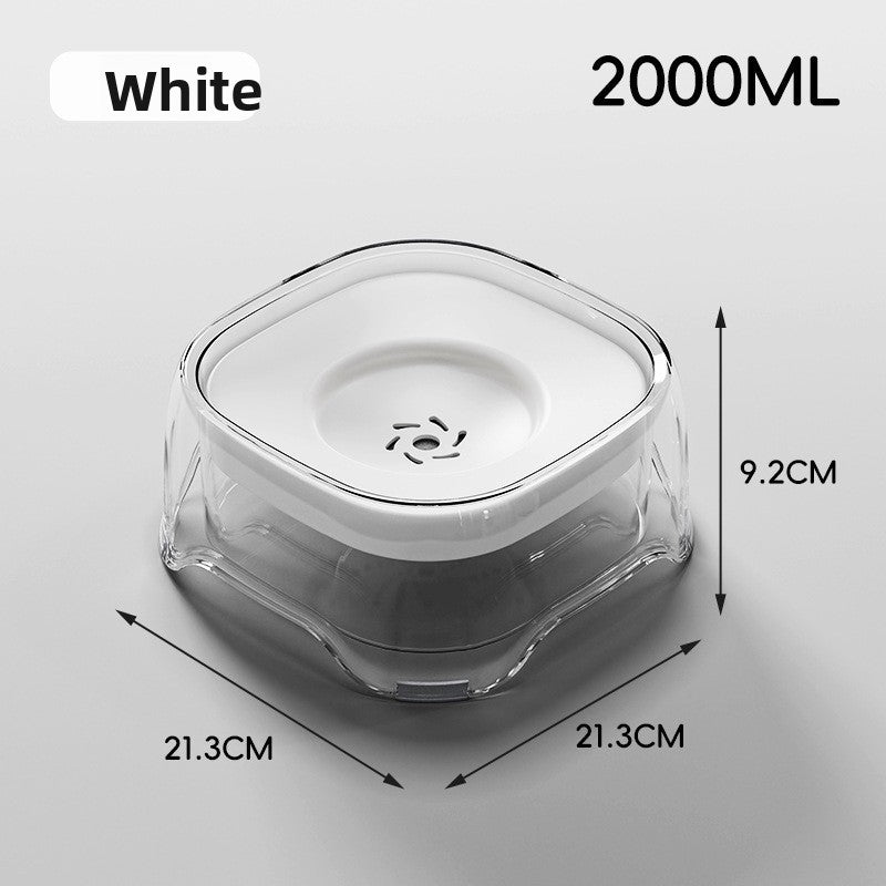 Non-Spill Floating Water Bowl for Dogs with Splash-Proof Design and Filter Pack Options