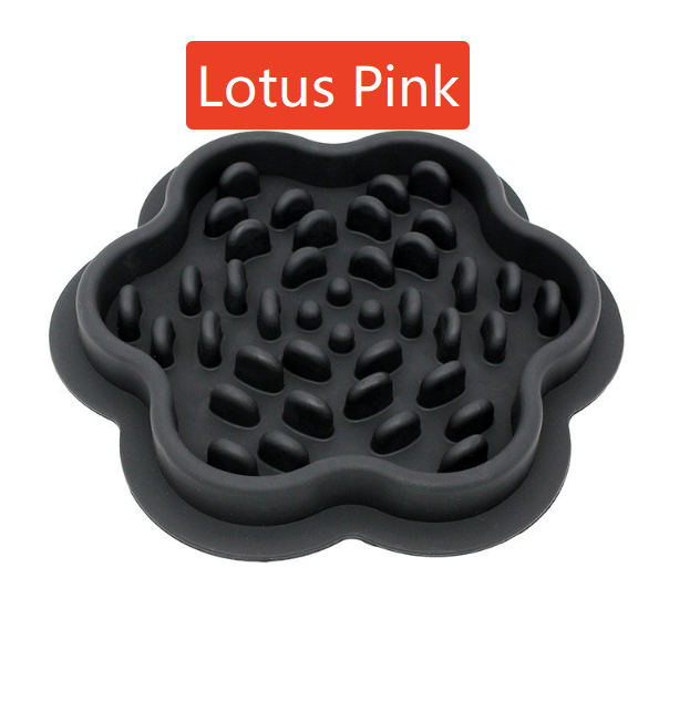 Non-Slip Silicone Slow Feeding Mat Bowl for Dogs and Cats in Square or Round Shape