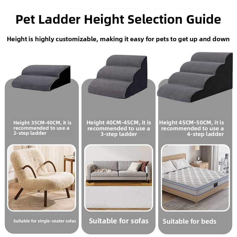 Pet ramp stairs with removable washable cover, detail photo 4