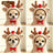 Hooded fleece pet sweatshirts with reindeer and frog designs