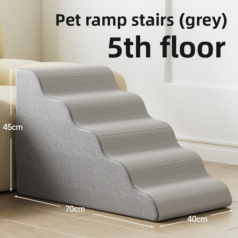 Washable foam pet stairs with gentle slope, photo 8 of 17