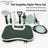 Pet Grooming Kit with Bath Brush, Combs, Scissors and Toothbrush