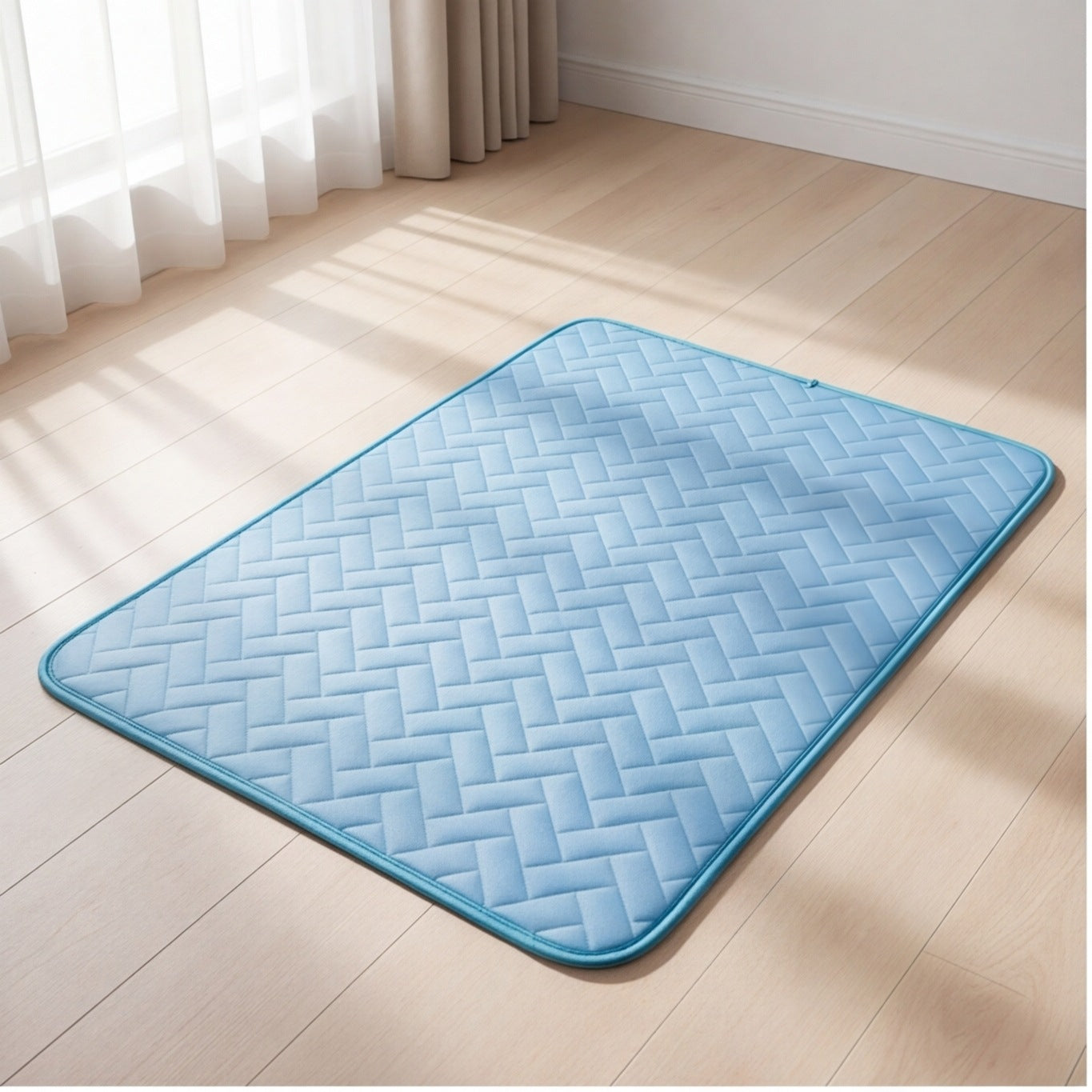 Blue ice silk cooling mat for dogs and cats in summer, photo 2