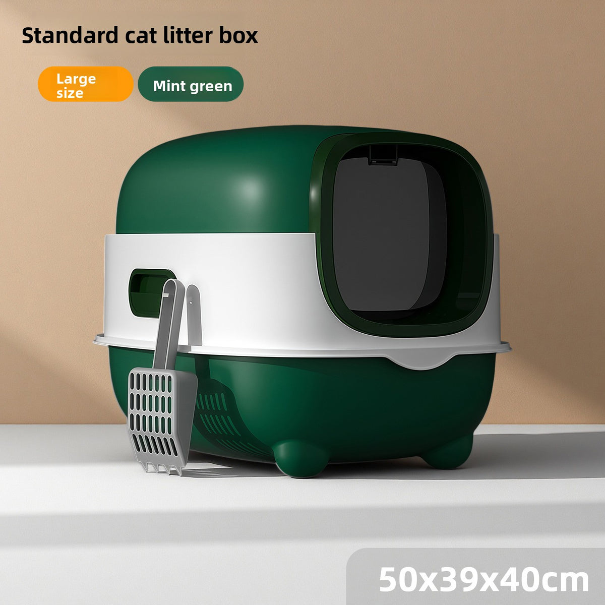 Enclosed Cat Litter Box with UV Light and Odour Control