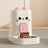 Detachable Split-Type Cat Feeder and Water Bowl Set with Measure Markings