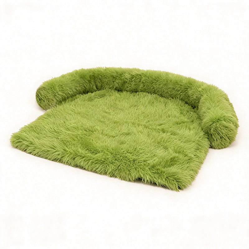 Fuzzy Blanket Pet Bed with Washable Removable Cover