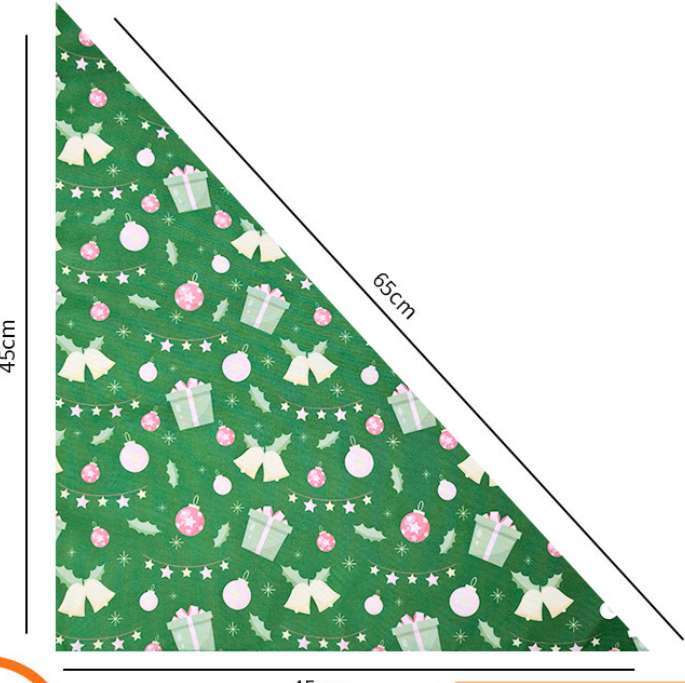 Floral pet bandanas in triangle and square styles