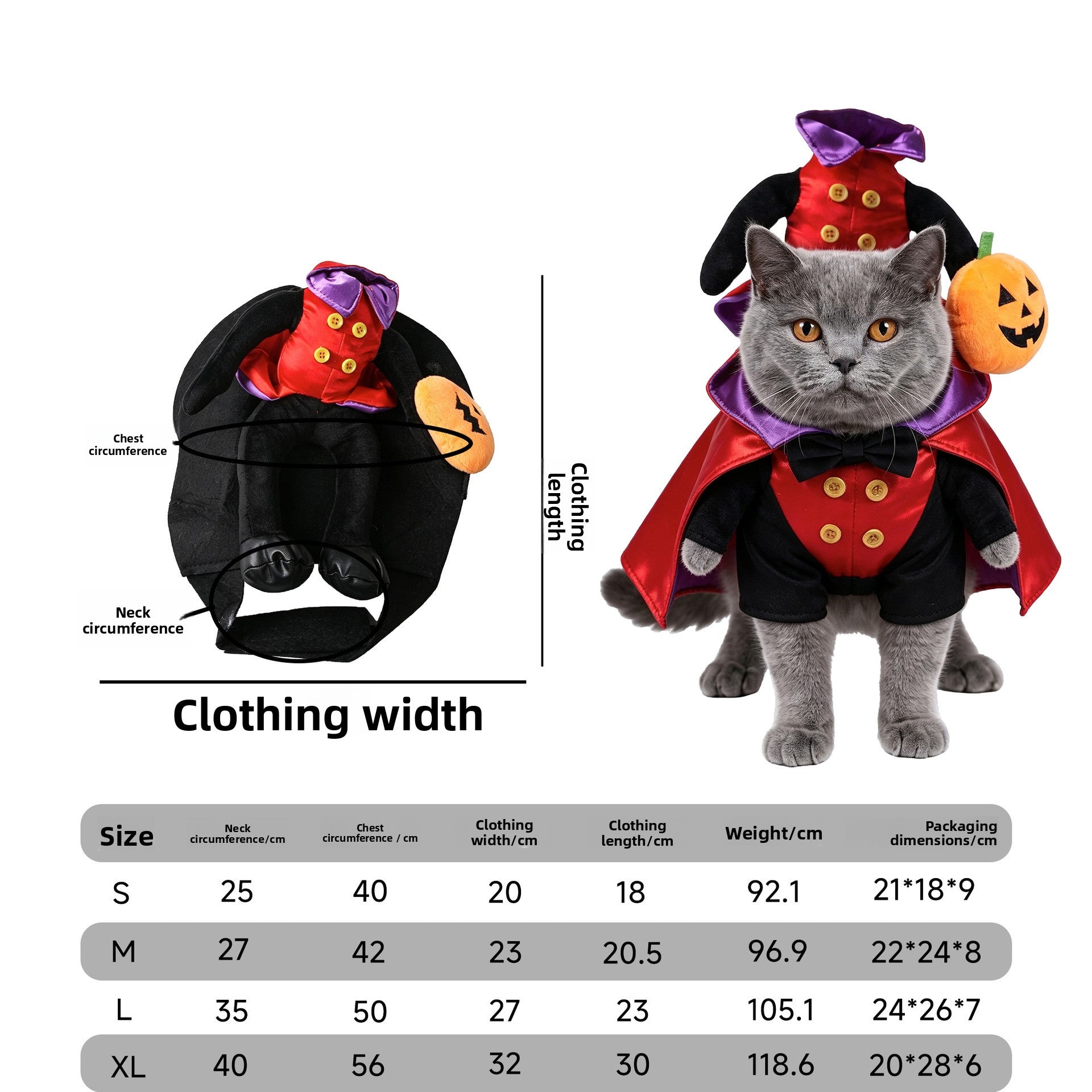 Funny pumpkin and spider Halloween costume for dogs and cats, image 81