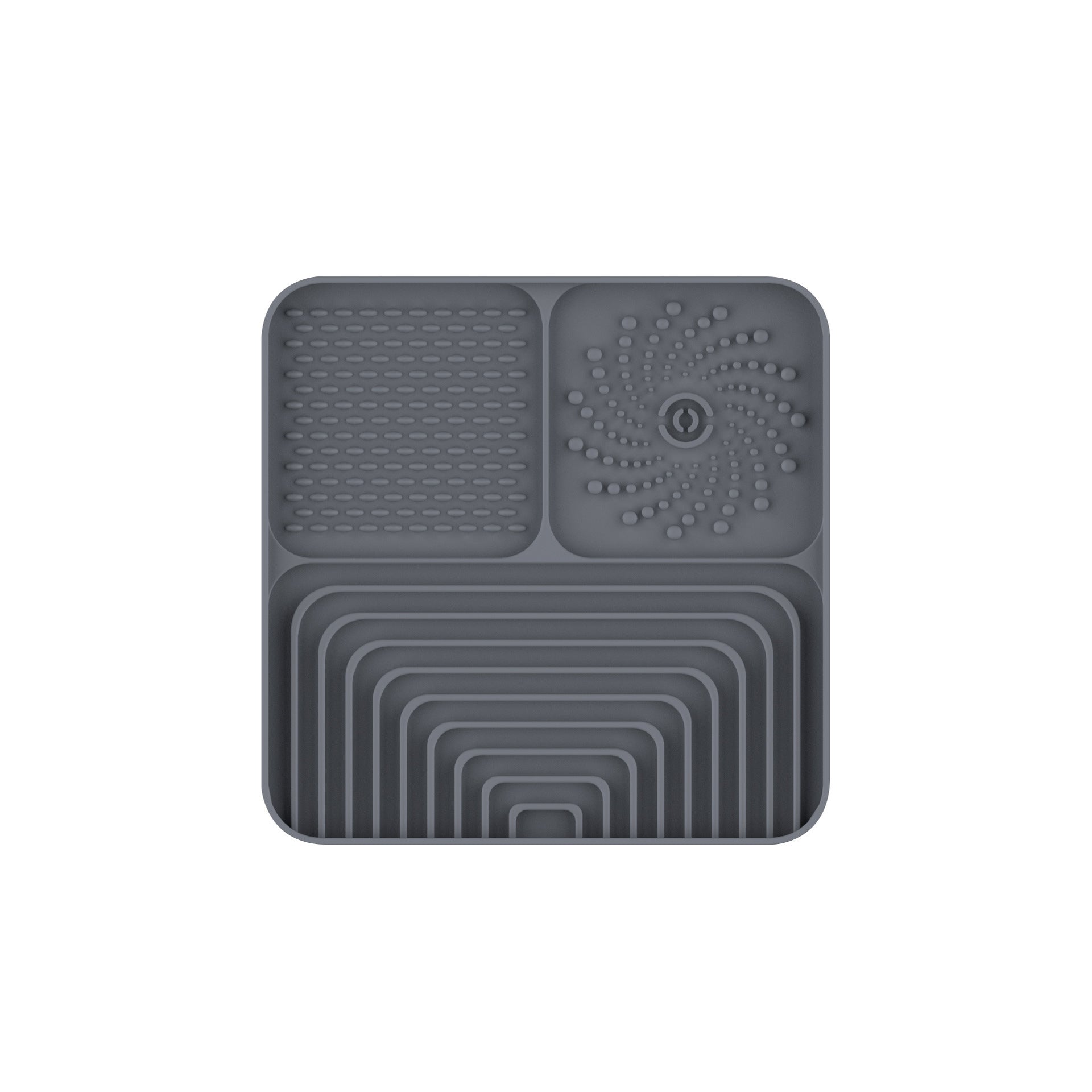 Silicone Pet Lick Mat Slow Feeder Tray with Suction Cup Non-Slip Base for Cats and Dogs