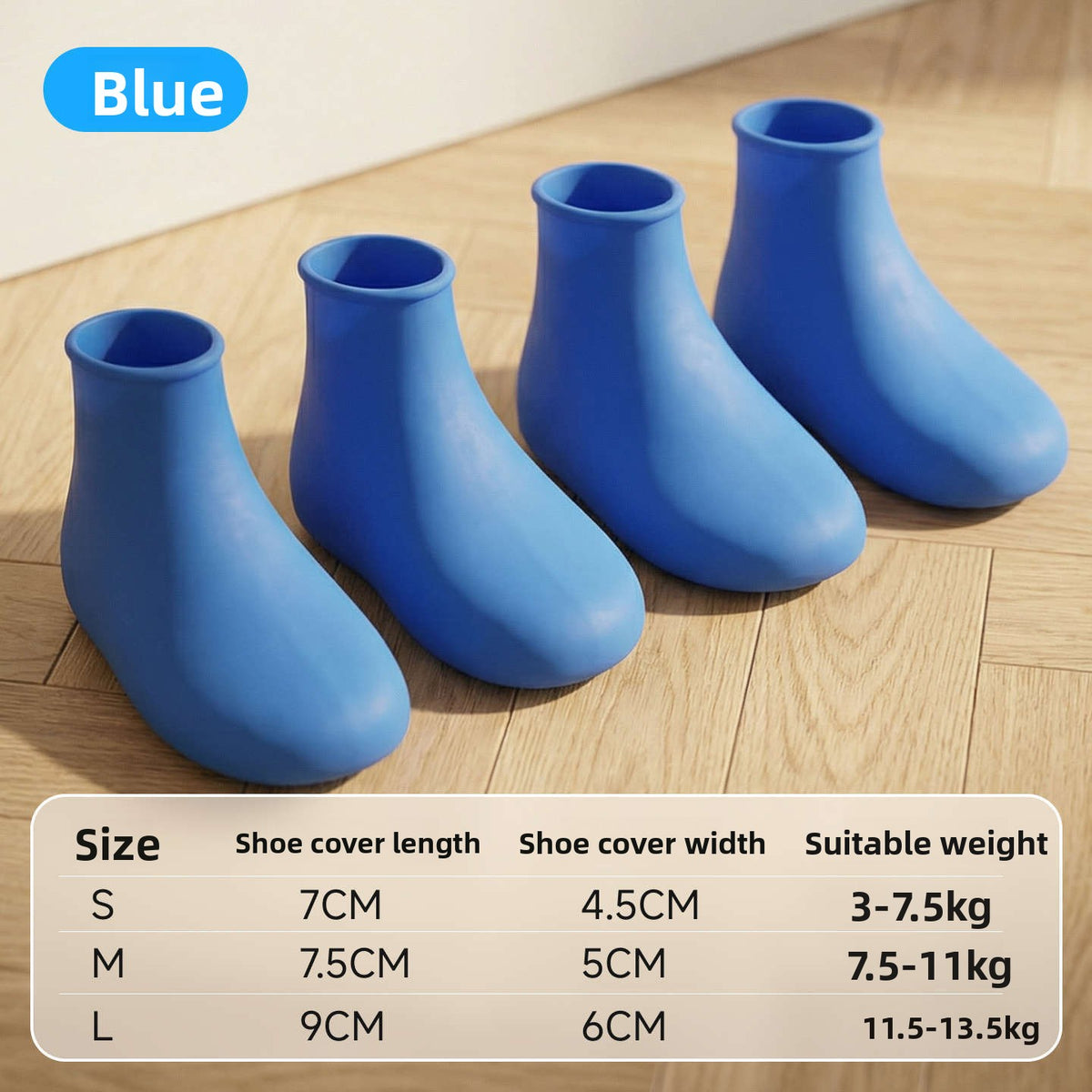 Waterproof slip-on dog shoes with air cushion soles, product image 9