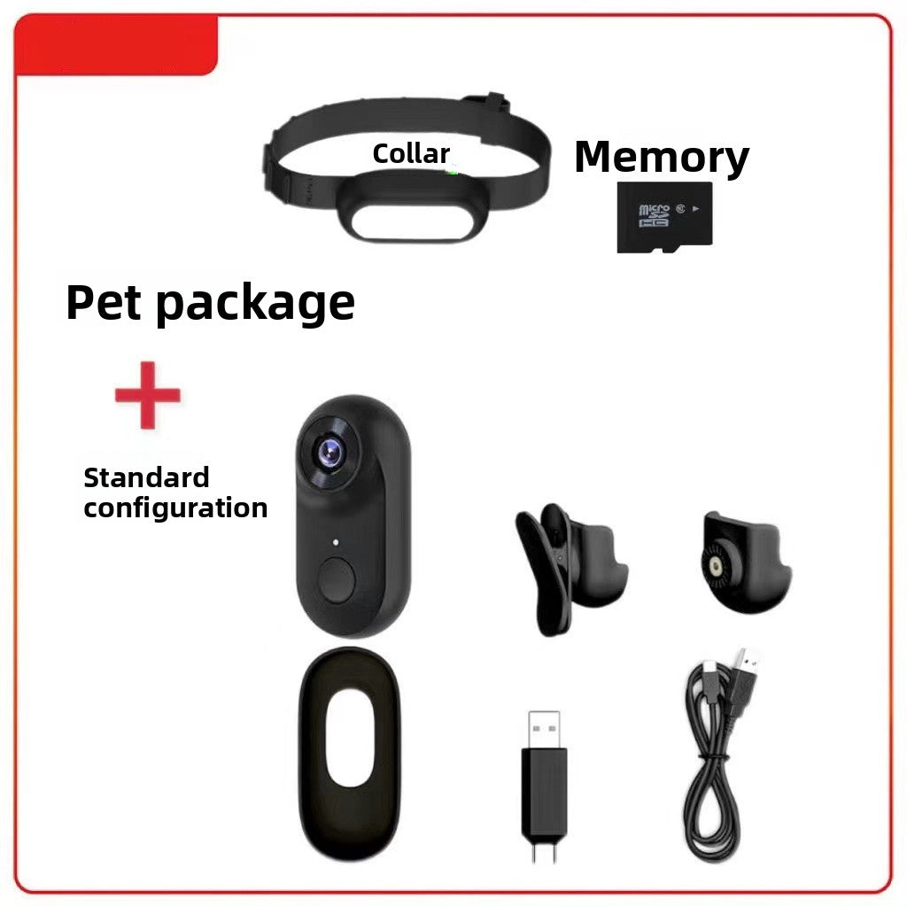 Cat Collar Camera with Direct Video Recording, Memory Options