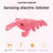 USB rechargeable jumping plush shrimp toy for cats and dogs, view 2