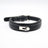 PU leather dog collar and lead in apricot with bag holder