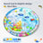 Water-filled inflatable pet cooling pad with sea print, photo 10 of 10