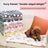 Patterned flannel dog mat with cute print for crates and beds