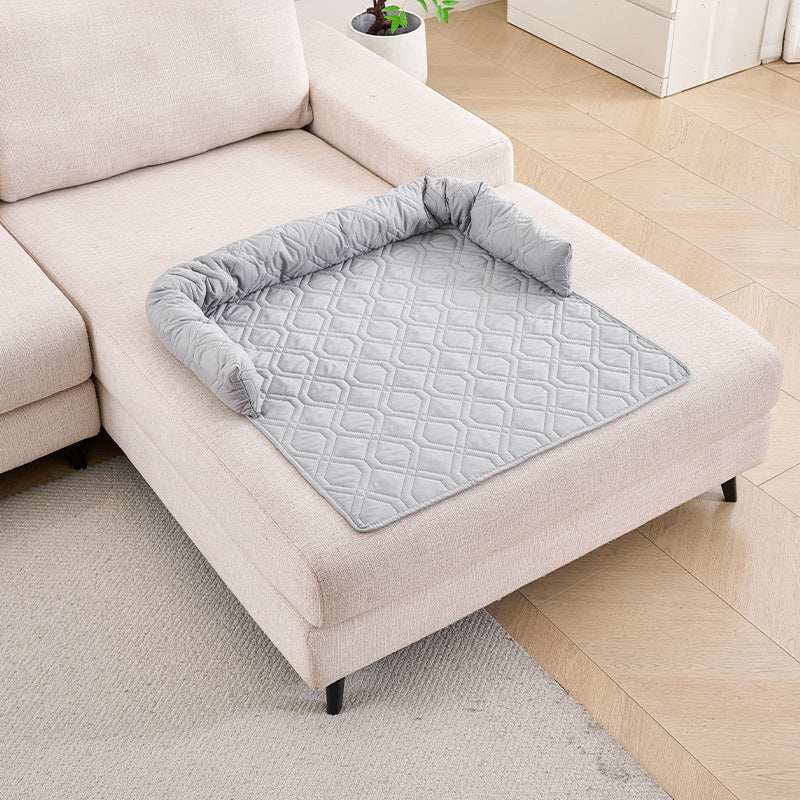 Waterproof Plush Pet Sofa Cushion with Non-Slip Bottom