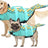 Shark and mermaid dog life jacket, available in 3 styles, image 15