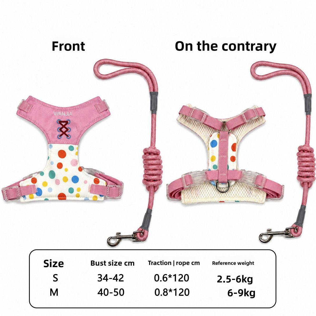 Breathable mesh small dog harness and lead set, ideal for everyday use