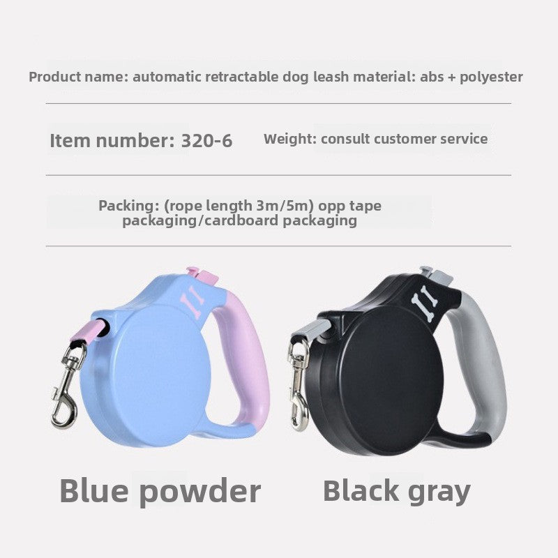 5m retractable dog lead with buffer, available from Pet Royale UK