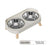 Anti-Spill Double Pet Bowl in Stainless Steel, Plastic or Ceramic with Raised Stand