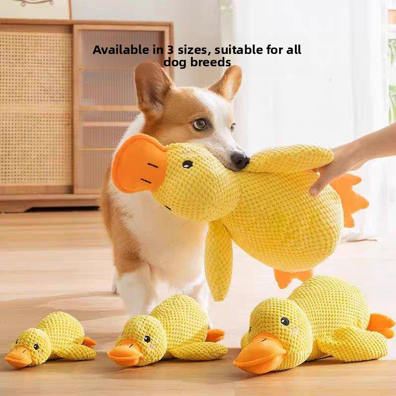 Plush duck dog toy with squeaker - photo 3
