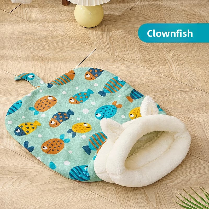 Avocado design semi closed pet sleeping bag, view 11