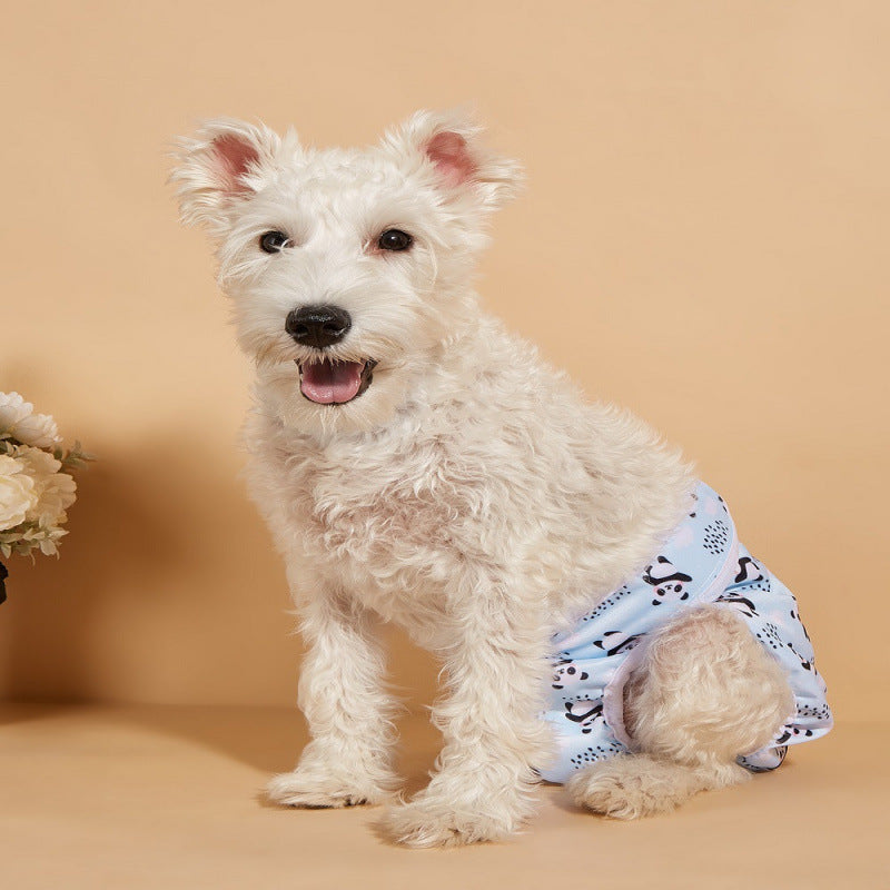 Washable printed season pants for female dogs, available in 14 colours, image 1