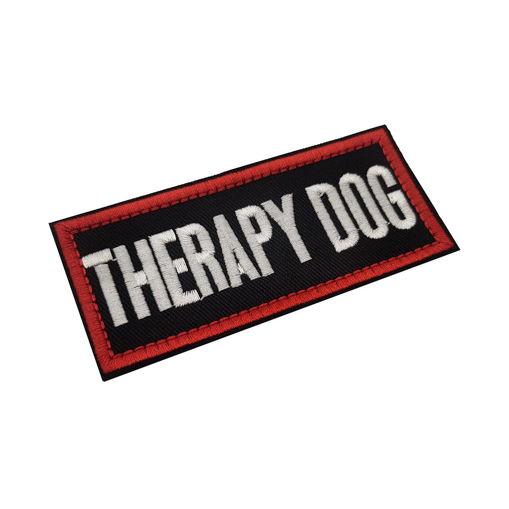 Embroidered hook and loop dog vest patch reading do not pet, product image 6