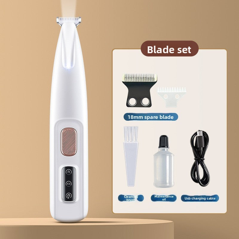 Waterproof LED Foot Clipper for Dogs and Cats with Oil Bottle