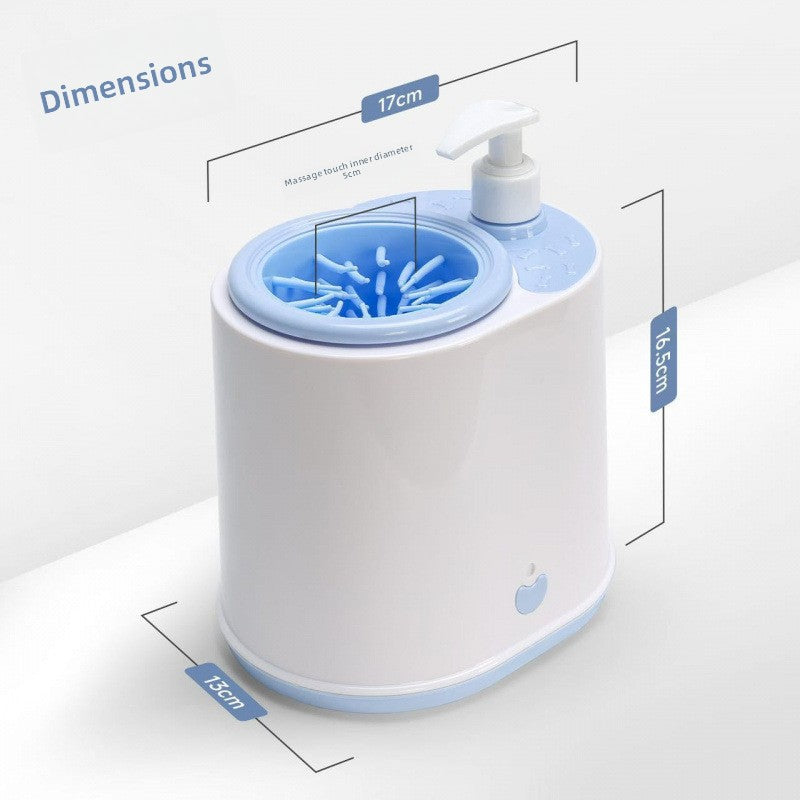 Electric Pet Paw Washer with Silicone Bristles for Dogs and Cats