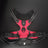 Type C rechargeable LED fibre optic dog harness glowing red