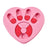 Dog puzzle slow feeder bowl in Heart, Rouge Pink