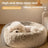 Long plush enclosed pet bed for cats and small dogs, view 2