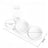 Anti-Knock Double Bowl Cat Food and Water Dish in Durable PP and PC Material