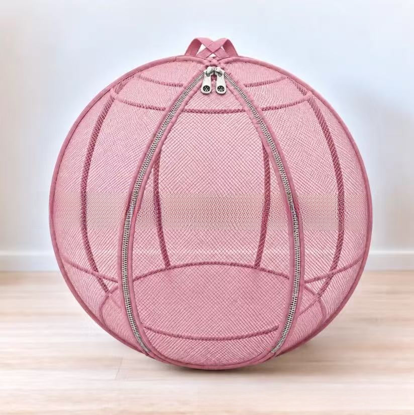 Foldable outdoor cat enclosure with mesh sides, close-up detail view