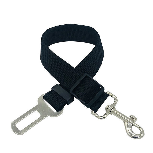 Nylon dog car seat belt lead in 8 colour options