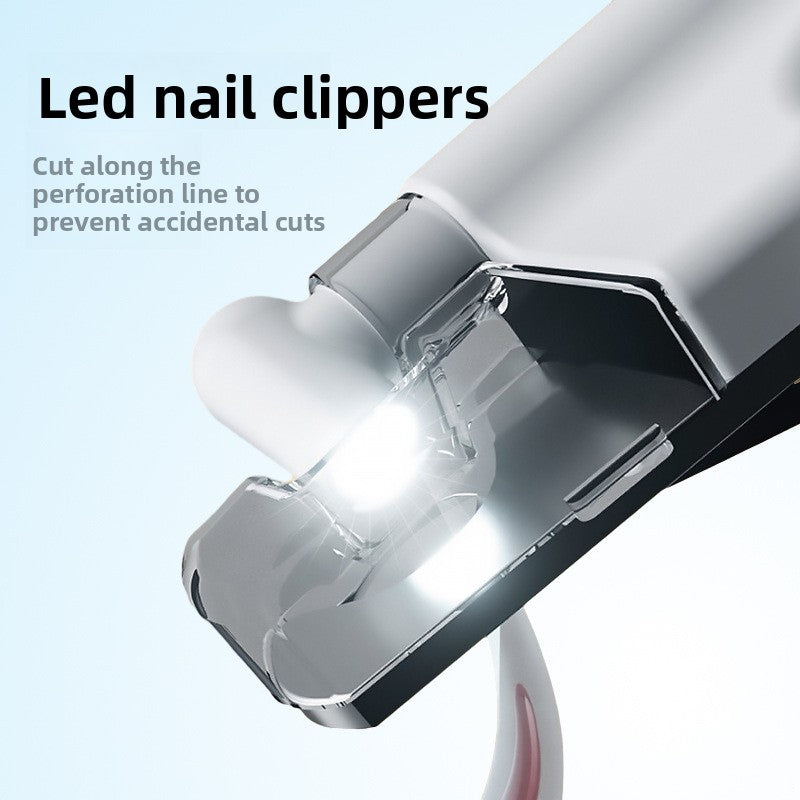 LED Pet Nail Clipper with Blood Line Light, USB Rechargeable